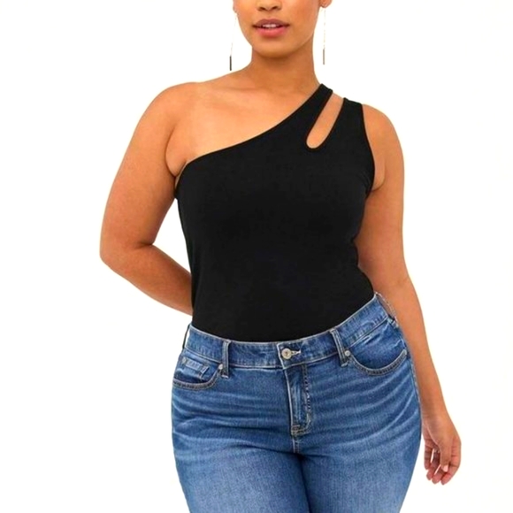 ❤️NWT VINTAGE TORRID FOXY FITTED ONE SHOULDER - CUT OUT - CAMI TANK - PLUS SIZE - Picture 8 of 10